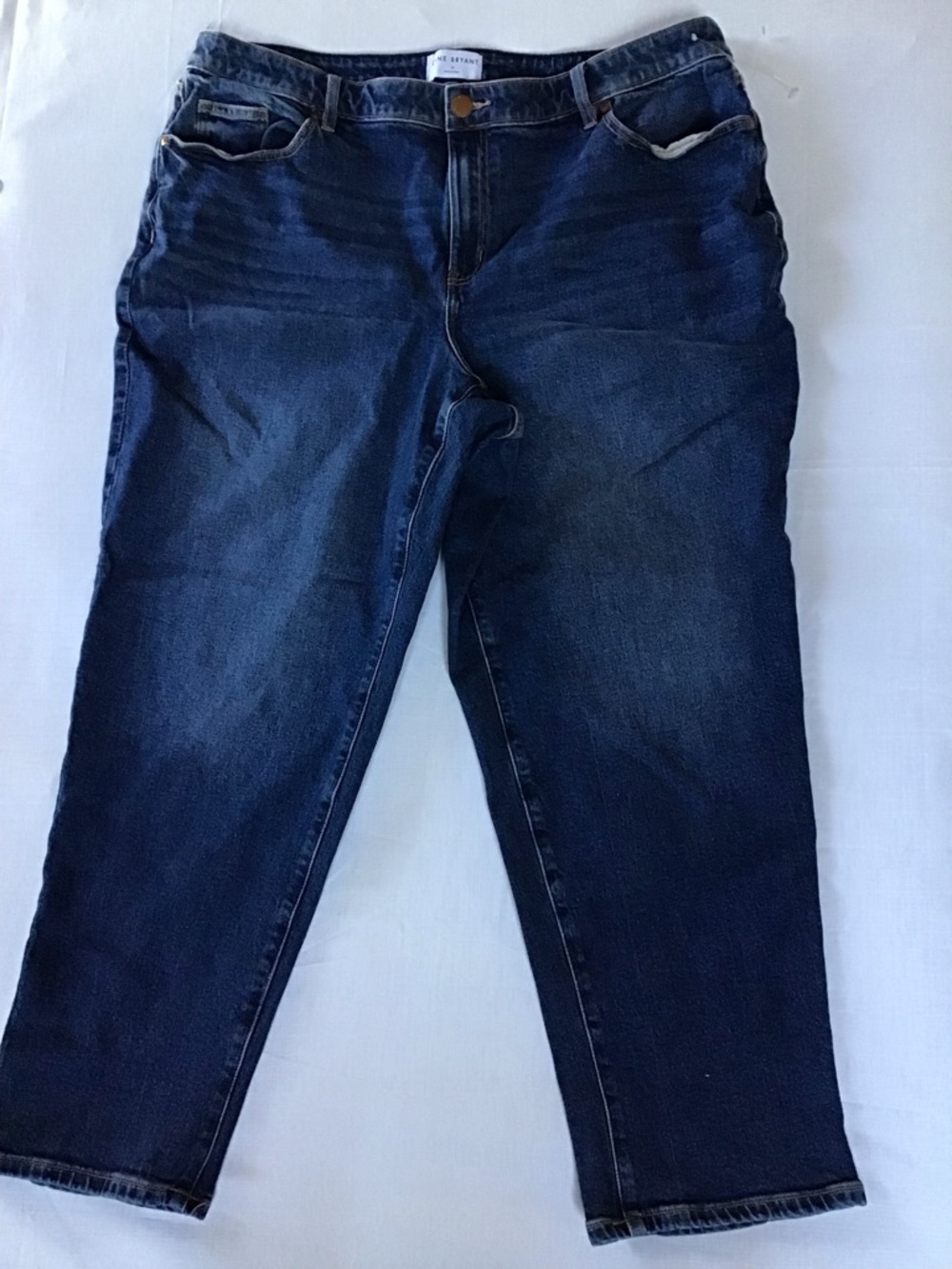 Lane Bryant Dark Blue Cropped Jeans - Picture 4 of 10